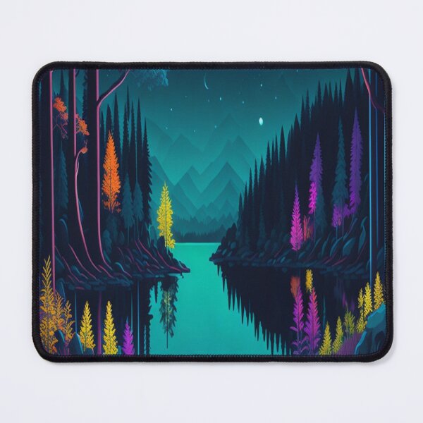 Item preview, A Colorful Forest by a Lake designed and sold by artwealllove.