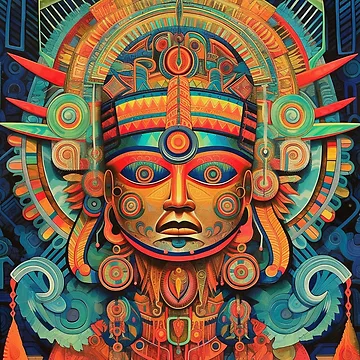 Artwork thumbnail, Abstract Aztec Patterns by Desfix
