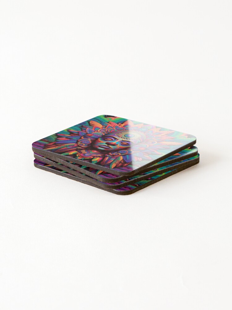 Thumbnail 4 of 5, Coasters (Set of 4), Abstract Aztec Patterns designed and sold by Desfix.