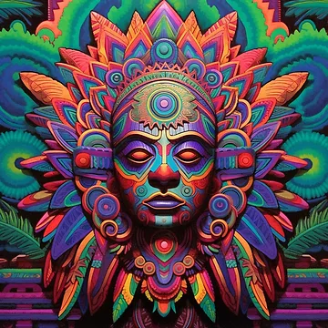 Artwork thumbnail, Abstract Aztec Patterns by Desfix
