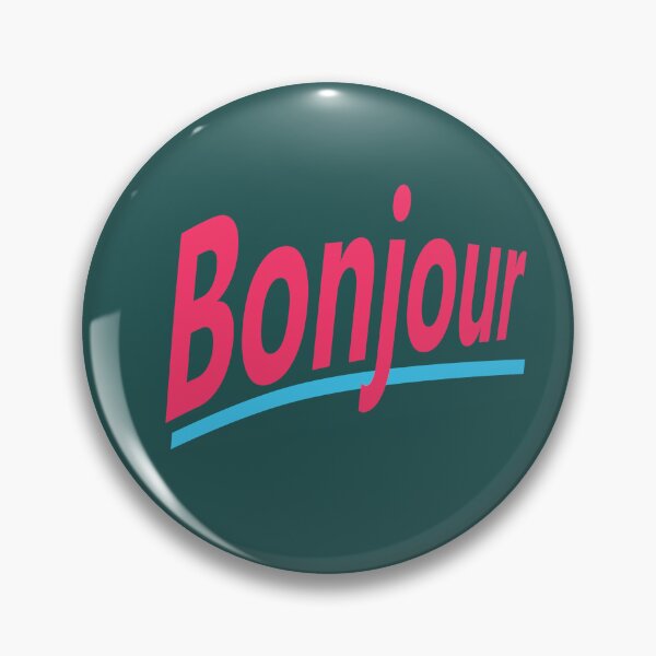 Item preview, Bonjour (hello in Franch) designed and sold by lobodelnoir.