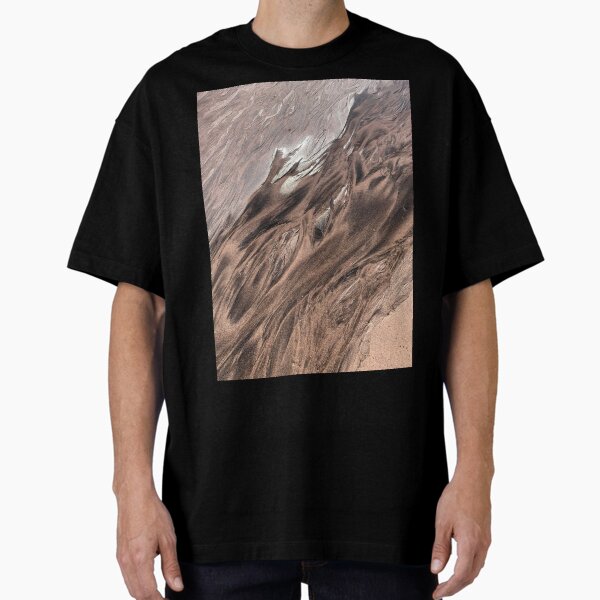 Lanzarote Beach Sand Abstract Texture Design  Oversized T-Shirt