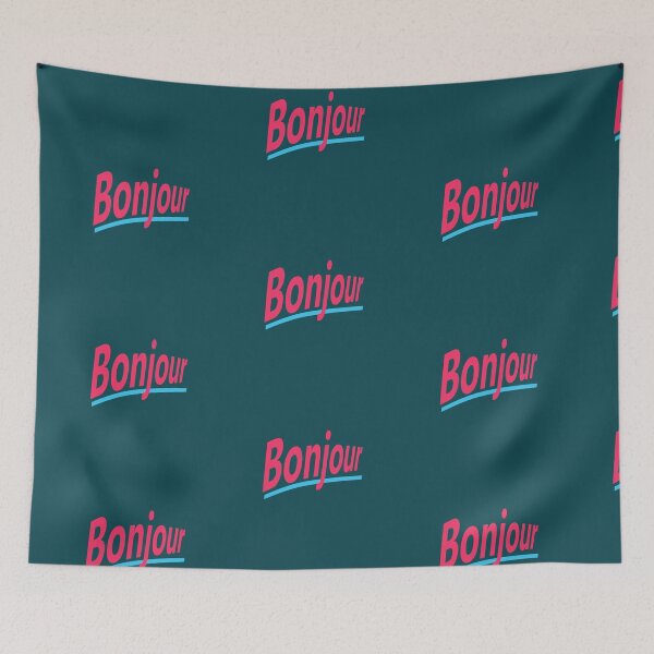 Item preview, Bonjour (hello in Franch) designed and sold by lobodelnoir.