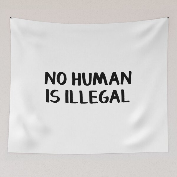 Item preview, No human is illegal designed and sold by allthetees.