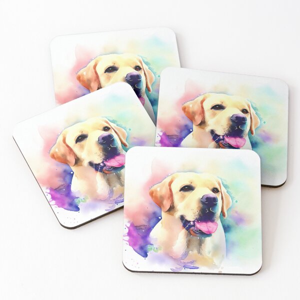Item preview, Labrador Retriever in Watercolor Artwork evoking Happiness, Serenity, Playfulness designed and sold by Woof-n-Wear.