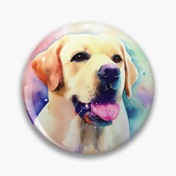 Item preview, Labrador Retriever in Watercolor Artwork evoking Happiness, Serenity, Playfulness designed and sold by Woof-n-Wear.