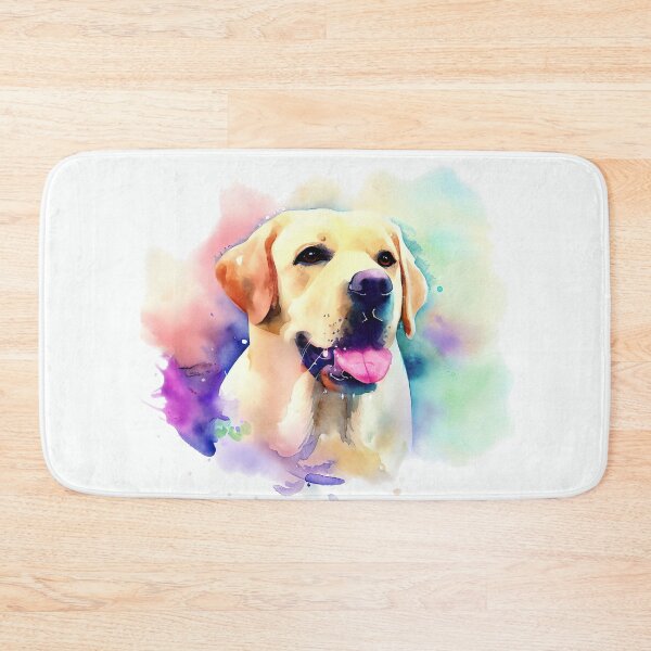 Item preview, Labrador Retriever in Watercolor Artwork evoking Happiness, Serenity, Playfulness designed and sold by Woof-n-Wear.