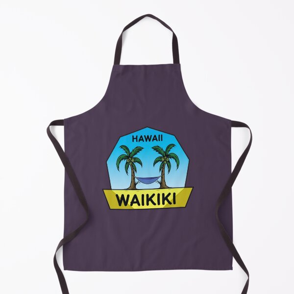 Item preview, Waikiki honolulu beach in hawaii with palm trees  designed and sold by Donutlovers.