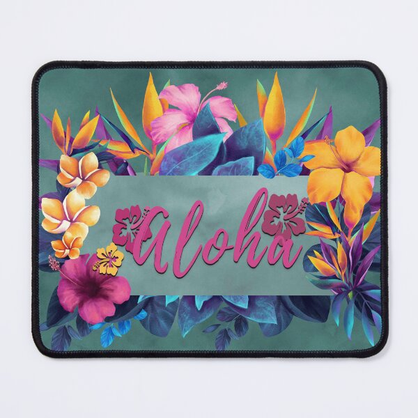 Artikelvorschau, Aloha-Gruß mit Hibiskus entworfen und verkauft von J Marielle Designs.