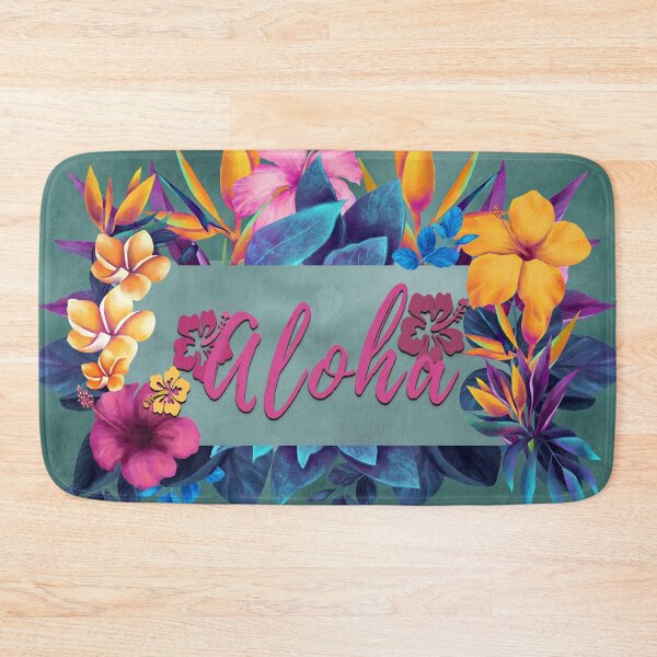 Item preview, Aloha Greeting With Hibiscus designed and sold by J Marielle Designs.