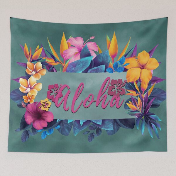 Item preview, Aloha Greeting With Hibiscus designed and sold by J Marielle Designs.