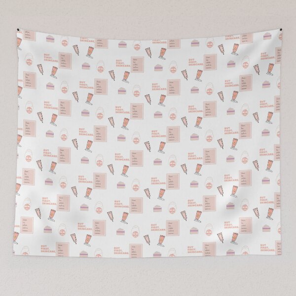 Item preview, But First, Skincare Pastel Pink Bundle Pack designed and sold by SabineKish9.