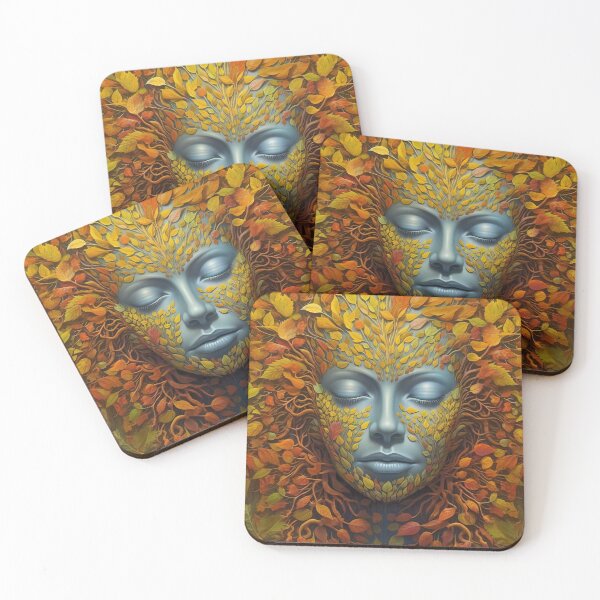Item preview, Natures Embrace: Mother Natures Leafy Serenity Art Print designed and sold by BlahNM505.