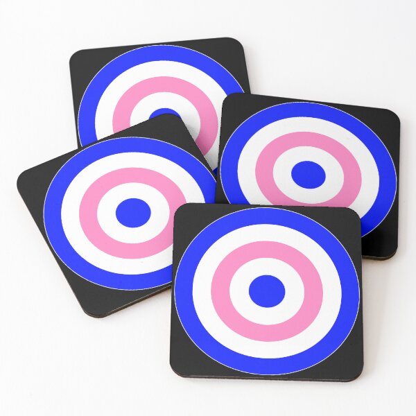 Item preview, Blue White Pink Retro Mod Ska designed and sold by ModSupporters.