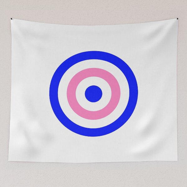 Item preview, Blue White Pink Retro Mod Ska designed and sold by ModSupporters.