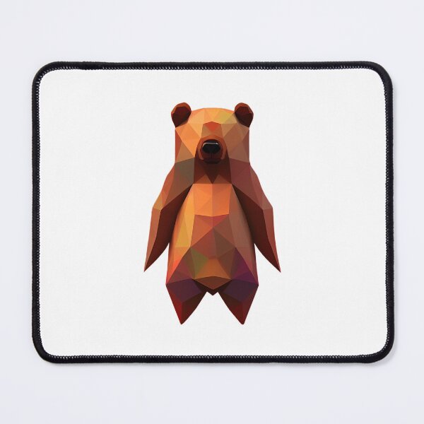 Item preview, Low Poly Brown Bear Standing designed and sold by PolygonXYZ.