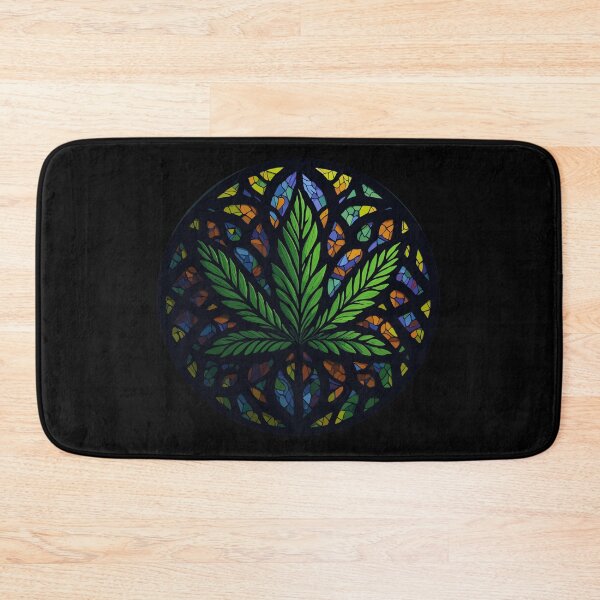 Item preview, A Cannabis Leaf - Glass Mosaic designed and sold by ZirumsGarden.