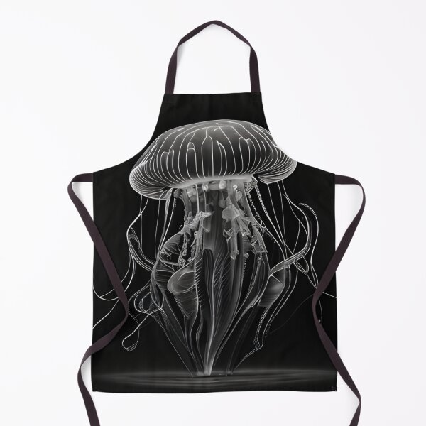 Item preview,  Black and white jellyfish drawing designed and sold by Pencil-Art.