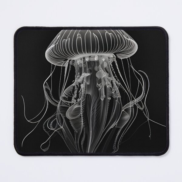 Item preview,  Black and white jellyfish drawing designed and sold by Pencil-Art.