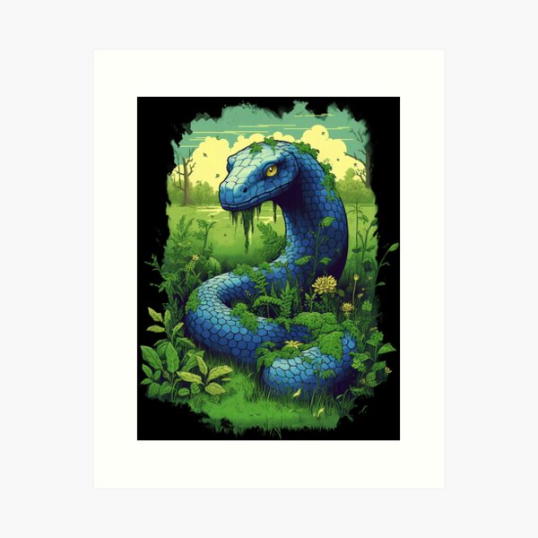 Google Snake Pixel Game | Art Print