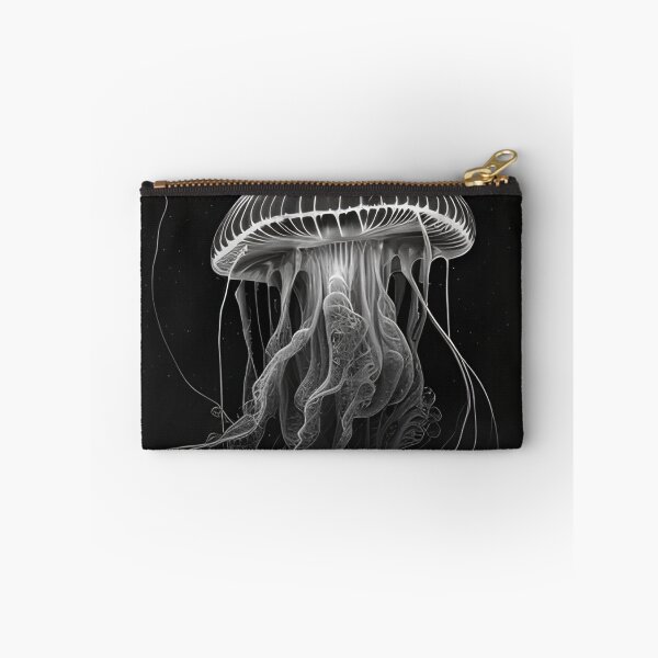 Item preview, Black and white jellyfish drawing designed and sold by Pencil-Art.