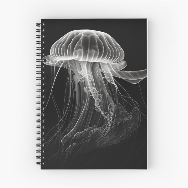 Item preview, Black and white jellyfish drawing designed and sold by Pencil-Art.