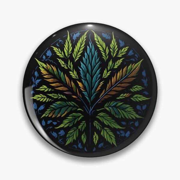 Item preview, A Cannabis Leaf - Glass Mosaic designed and sold by ZirumsGarden.