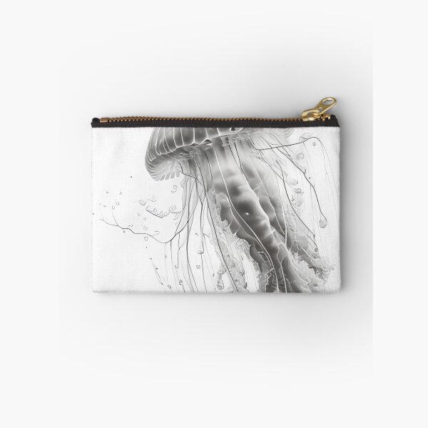 Item preview, Black and white jellyfish drawing designed and sold by Pencil-Art.