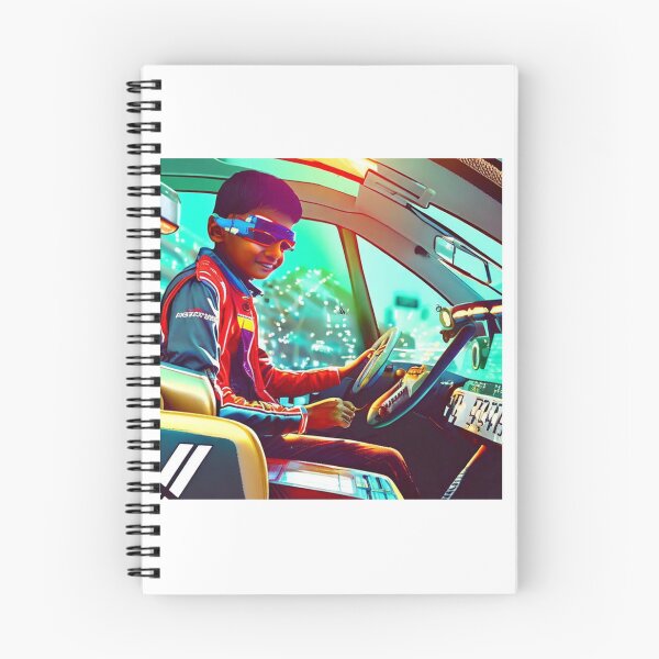 Item preview, Cyber Boy Race Car Driver designed and sold by emiliapapaya.