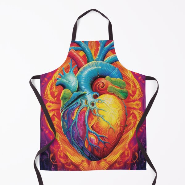Item preview, Transcendent Reflections: DMT-Inspired Anatomical Heart Metal Print designed and sold by BlahNM505.