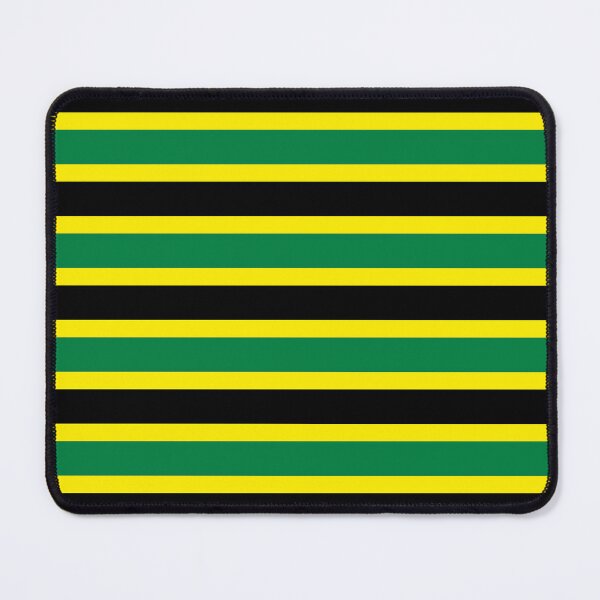 Item preview, Jamaica Horizontal Green Black Gold Mod Racing Stripes fashion design designed and sold by ModSupporters.