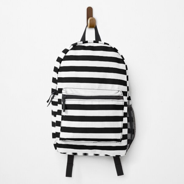 Item preview, Black - White Striped Sticker designed and sold by happyteeshirt.