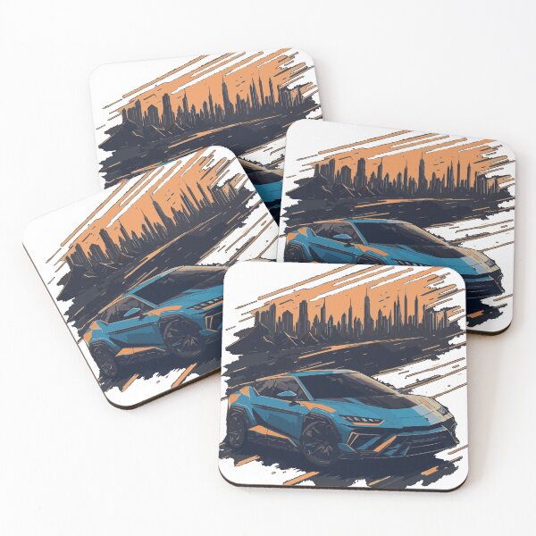 Item preview, Sports SUV car Wirth Background City designed and sold by franiorpty.
