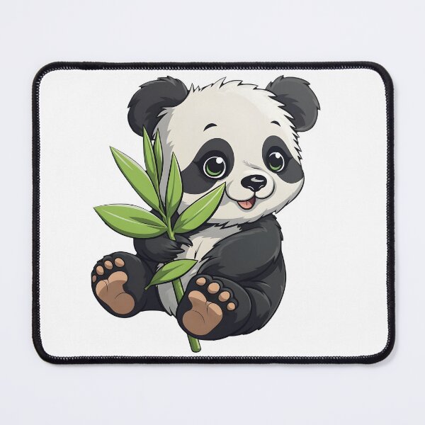 Item preview, Cute panda - Baby panda - Bamboo leafs - Sweet panda - Happy bear cub sticker designed and sold by StickerForDays.