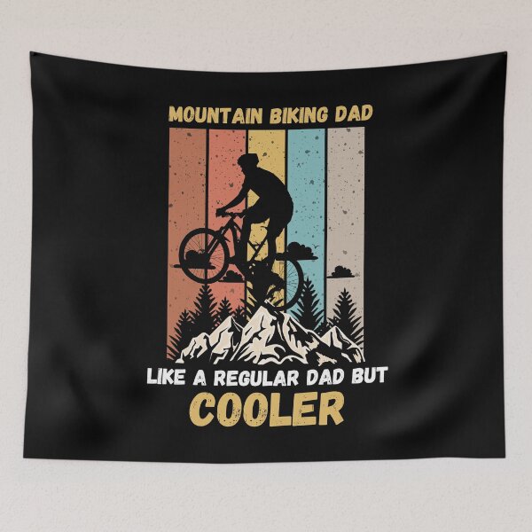 Item preview, mountain biking dad like a regular dad but cooler designed and sold by ArtShotss.