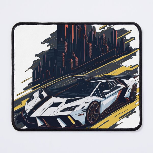 Item preview, Fast Racing Car With Background City designed and sold by franiorpty.