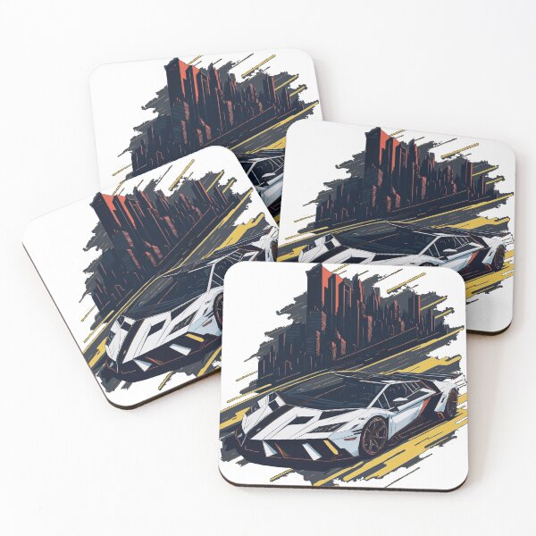 Item preview, Fast Racing Car With Background City designed and sold by franiorpty.