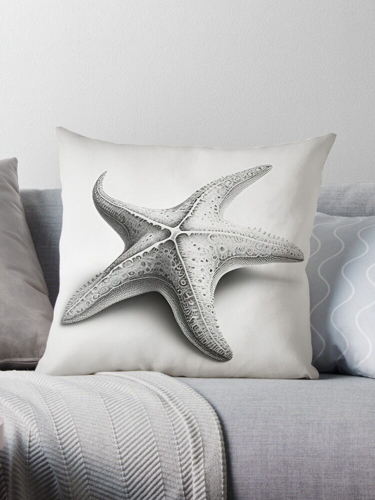 Starfish and Sea Fan Decorative Pillows