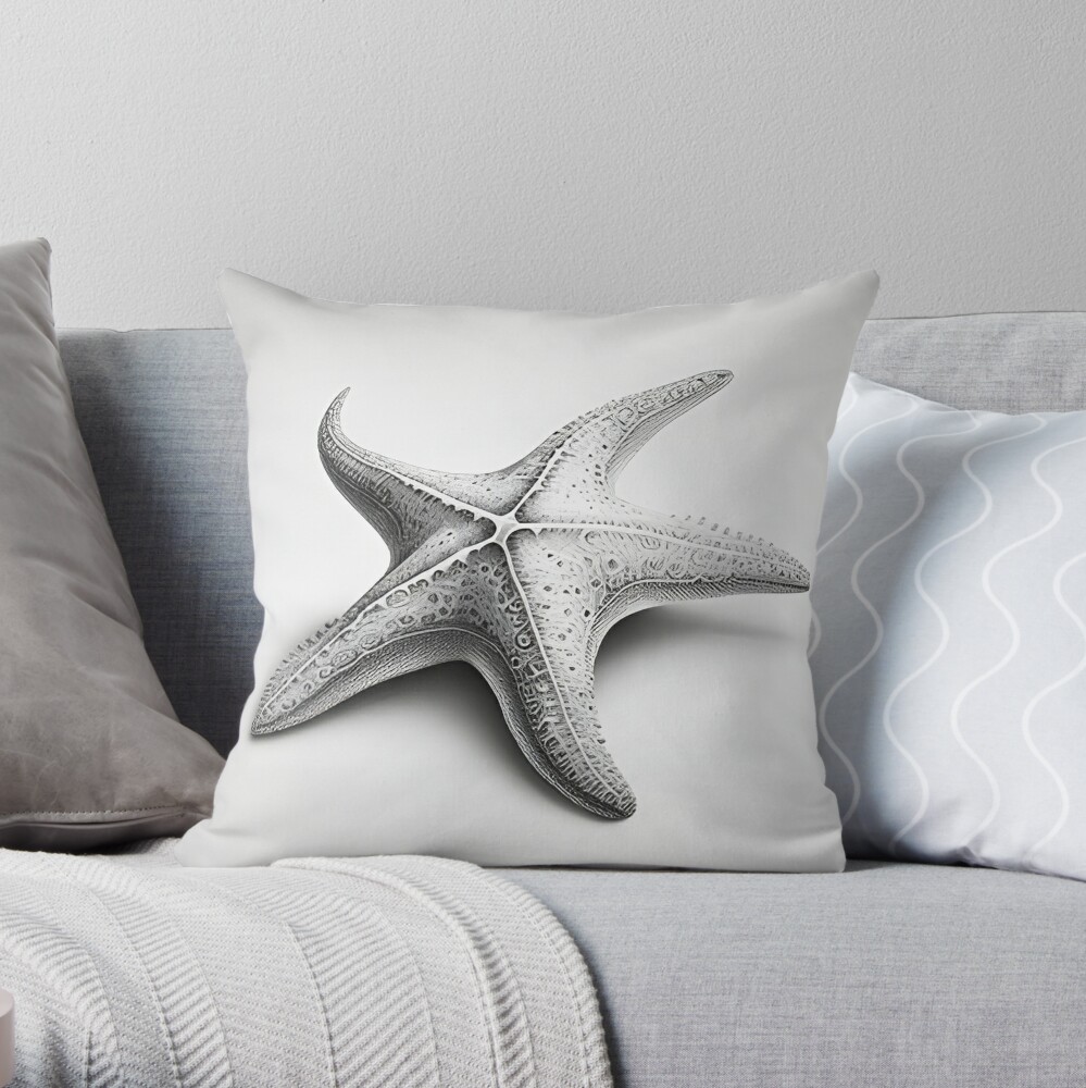 Starfish and Sea Fan Decorative Pillows