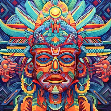 Artwork thumbnail, Abstract Aztec Patterns by Desfix
