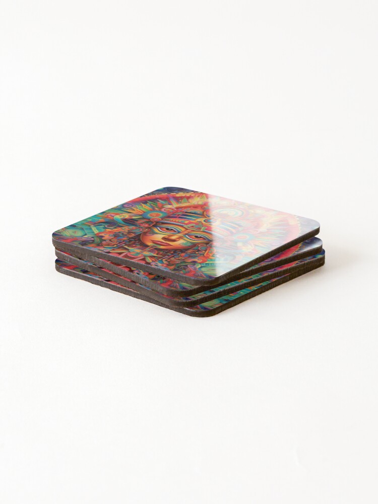 Thumbnail 4 of 5, Coasters (Set of 4), Abstract Aztec Patterns designed and sold by Desfix.