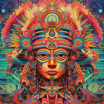 Artwork thumbnail, Abstract Aztec Patterns by Desfix