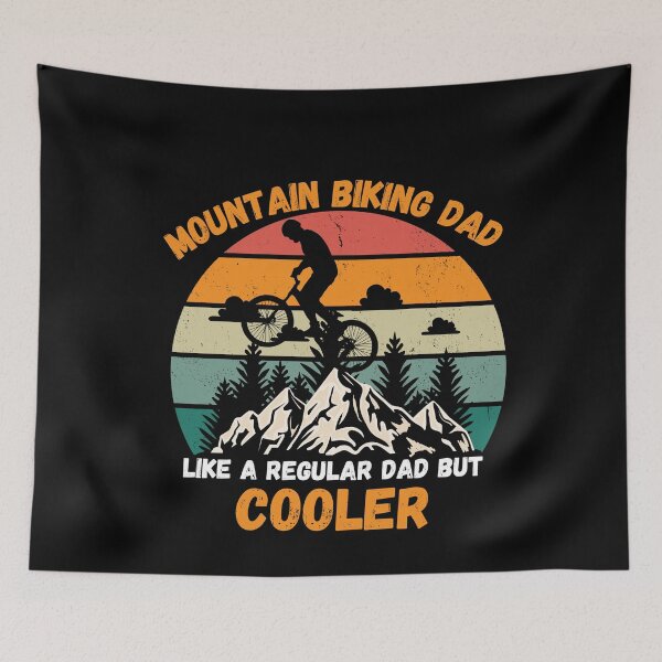 Item preview,  mountain biking dad like a regular dad but cooler designed and sold by ArtShotss.