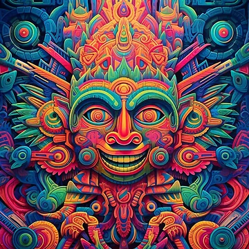Artwork thumbnail, Abstract Aztec Patterns by Desfix
