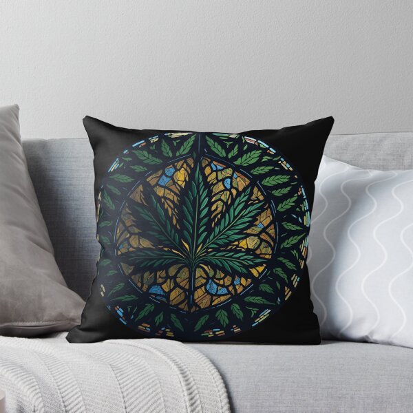 Item preview, A Cannabis Leaf - Glass Mosaic designed and sold by ZirumsGarden.