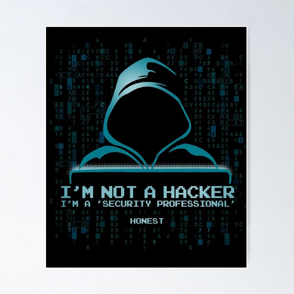 Artikel-Vorschau von Ich bin kein Hacker, ich bin ein Sicherheitsexperte, ehrliche Cybersicherheit, designt und verkauft von Nerd Shizzle.