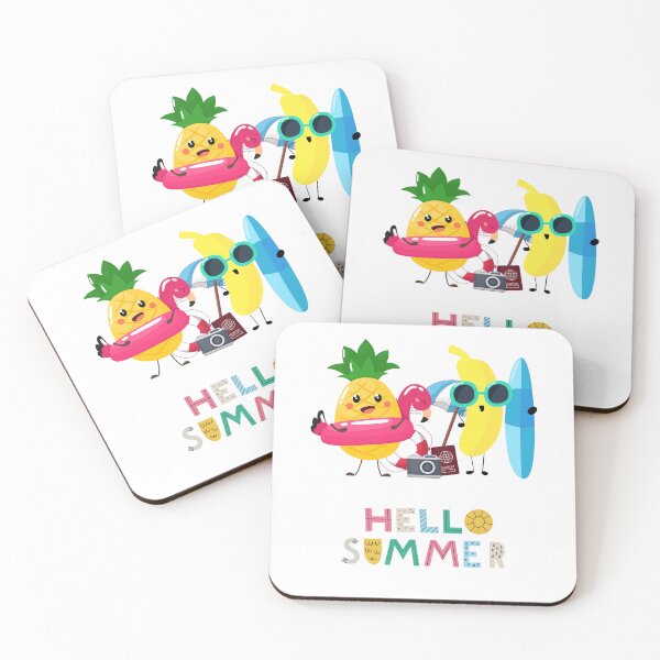 Item preview, summer patterns whith flamingos and pineapple designed and sold by Eliosshop.