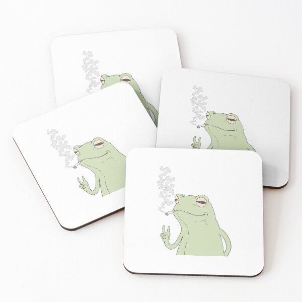 Item preview, Happy smoking frog designed and sold by Martolina33.