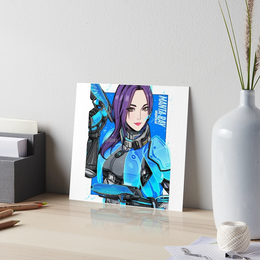 Manta Ray Aquarian Blade Art Board Print for Sale by Oyenpaws | Redbubble