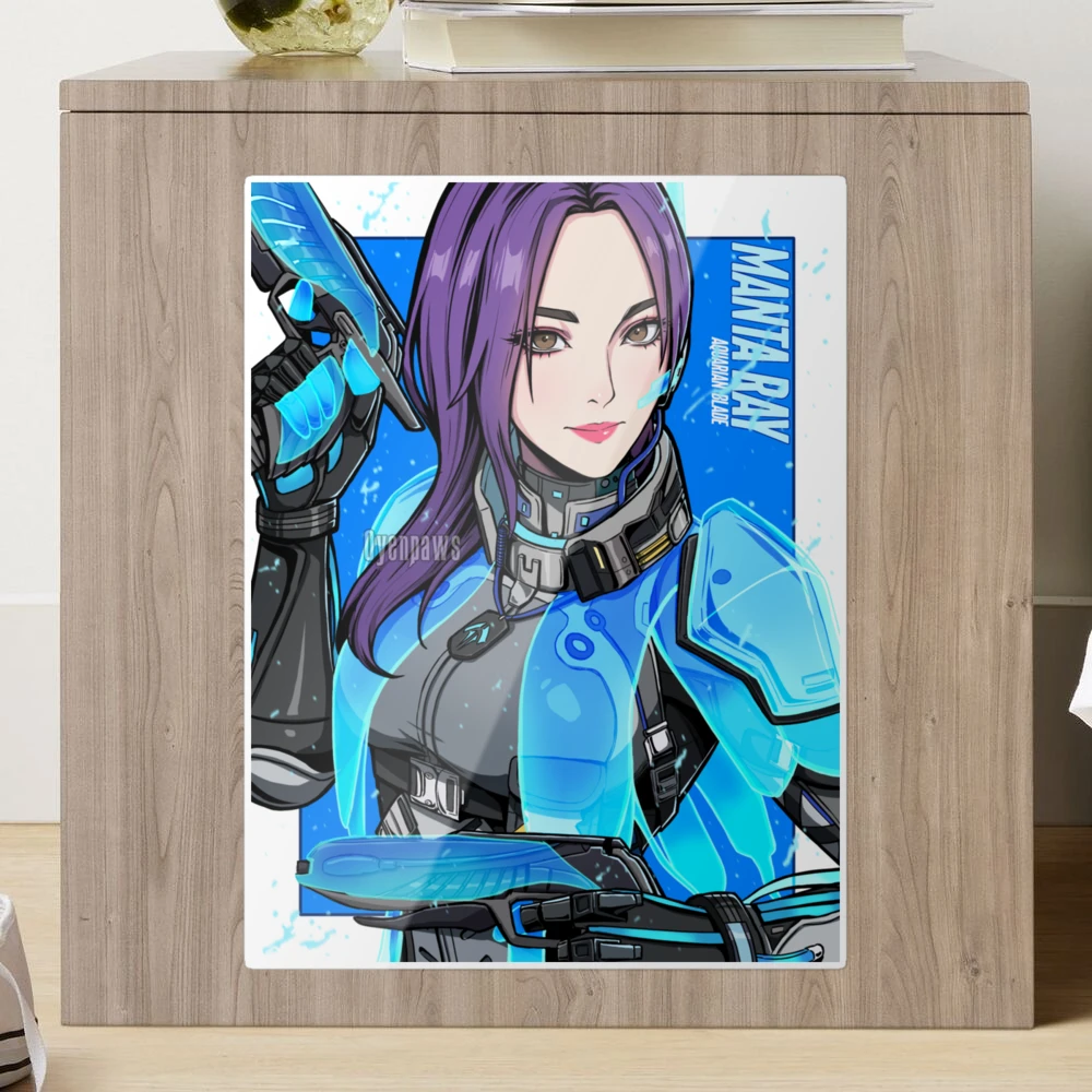 Manta Ray Aquarian Blade Sticker for Sale by Oyenpaws | Redbubble